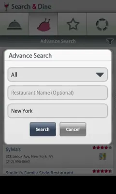 Search&Dine android App screenshot 2